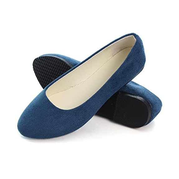Dear Time Women Flat Shoes Comfortable Slip on Pointed Toe Ballet