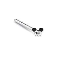 925 Sterling Silver Nose Ring Mickey Mouse 22G