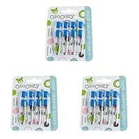 OsoCozy Diaper Pins - (Blue) - Sturdy, Stainless Steel Diaper Pins with Safe Locking Closures - Use for Special Events, Crafts or Colorful Laundry Pins (Pack of 3)
