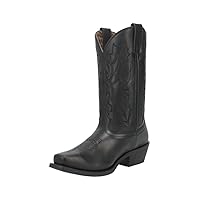 Laredo Black Harleigh Women's 11 inch Cowboy Square Toe Leather Boots 51140