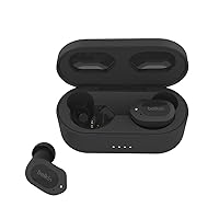 Belkin Wireless Earbuds, SoundForm Play True Wireless Earphones with USB-C Quick Charge, IPX5 Sweat and Water Resistant, 38 Hour Play Time, Compatible with iPhone, Galaxy, Pixel and More - Black