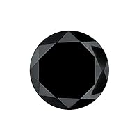 2.74 Cts of 8.20x8.05x6.58 mm AA Round Brilliant (1 pc) Loose Treated Fancy Black Diamond (DIAMOND APPRAISAL INCLUDED)