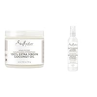 SheaMoisture Body Moisturizer For Dry Skin 100% Extra Virgin Coconut Oil & Leave-in Conditioner Treatment for All Hair Types 100% Extra Virgin Coconut Oil Silicone Free Conditioner 8 oz