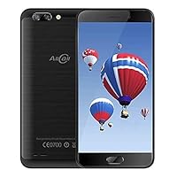 Jiangpp Direct Factory Smartphones Cell Phone Atom, 2GB+16GB, Dual Back Cameras, 5.2 inch Android 7.0 MTK6737 Quad Core up to 1.3GHz, Network: 4G, OTG, Dual SIM(Black) (Color : Black)