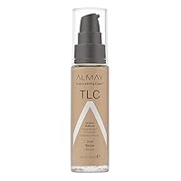 Almay Truly Lasting Color Liquid Makeup, Long Wearing Natural Finish Foundation with Vitamin E and Lemon Extract, Hypoallergenic, Cruelty Free, -Fragrance Free, Dermatologist Tested, 240 Beige, 1 oz