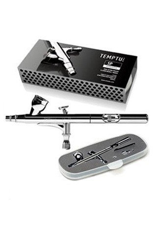 TEMPTU Gravity Feed Airbrush, SP-40 Single Action Airbrush Gun | Professional Airbrush For Beauty & Light Body Work | Includes Storage Case
