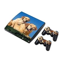 Vinyl Decal Skin/stickers Wrap for Ps3 Slim Play Station 3 Console and 2 Controllers- Puppy and His Mom