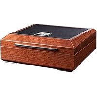 Premium Cigar Humidor Luxury Humidor Elegant Leather/Steel Design