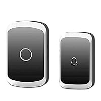 Doorbell Home Welcome Smart Doorbell 300M Long Distance 36 Songs Home Security Waterproof Touch Button (Color : Black)