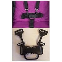 Replacement Parts/Accessories to fit J is for Jeep Stroller Products for Babies, Toddlers, and Children (5 Point Harness Buckle w/Clips) 5A+Clips
