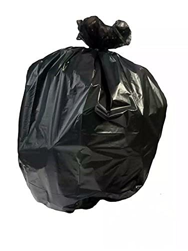 Resilia Tall 15 Gallon Trash Bags - Black 100 Bags/Roll, 1 Mil Thick, 24x33 inches (WxH), Wire Ties Included, MADE IN USA