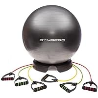 Exercise Ball Base & Resistance Band Bundle Turns Your Stability Ball into a Full Workout Machine