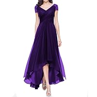 Wedding Guest Dresses for Women Sequins Ruffles Mother of The Bride Dresses Long Chiffon Formal Evening Gown