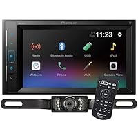 Pioneer DMH-240EX Digital Multimedia Receiver (Does not Play Discs) Bundled with + (1) Remote Control + (1) License Plate Style Backup Camera