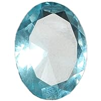 Topaz Brazilian Stone 7.50 Ct. Finest Oval Cut Swiss Blue Topaz Loose Gemstone for Jewelry,Ring