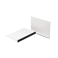 Magnetic Shelf Divider, For Vitamins, Books, Food And More, 6 in x 4 in, White, Made In The USA