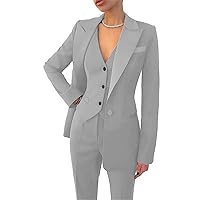 Women Pantsuits Wedding Tuxedos Party Wear Suits Formal Business Suits Silver