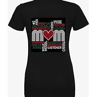 Mom Words Number 1 Fan Taxi Fun Wise Doctor Rhinestone Transfer Bling Iron on for Black T-Shirt