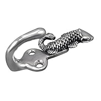 Vicenza Designs H5000 Pollino Koi Hook, Antique Silver