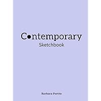 CONTEMPORARY: Sketchbook with blank pages for designers and Artist. The Book of Your best Ideas. Matte Hardcover