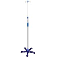 Portable Infusion Stand Poles Stand Medical Infusion Stand Bag Holder 43.3 to 78.74 inch Height Adjustable with 4 Hooks for Hospital and Home
