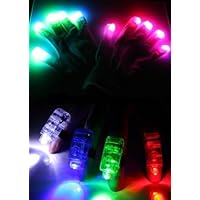 LED Raver Gloves 6 Mode with Free Finger Lights