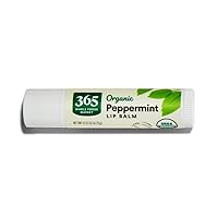365 By Wfm, Lip Balm Peppermint Organic, 0.15 Ounce
