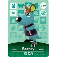 Rooney - Nintendo Animal Crossing Happy Home Designer Amiibo Card - 270