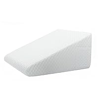Multi-Purpose Wedge Pillow with Pocket, Soft Fabric Cover and Memory Foam, Easy to Clean, for Back Support, Laptop, Book, and Tablet Stand,20 * 20 * 10.5inch (Wedge Pillow)