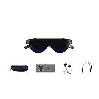Compatible for Dream Glass Flow AR Glasses 4K Remote Play Compatible for Playstation PC and Smart Phone Compatible for Switch Steam Deck Smart 3D (Color : Flow Ultimate Set)