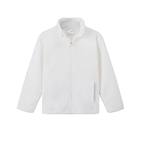 Noomelfish Girls Full Zip Soft Polar Fleece Jacket Outerwear Coat With Pockets (5-14 Years)