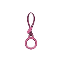 Belkin Apple Airtag Secure Holder With Strap - Apple Air Tag Keychain - Airtag Holder With Strap For Key Ring - Airtag Keychain Accessories - Scratch Resistant Airtag Case With Raised Edges - Pink