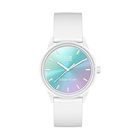 Ice-Watch - ICE solar power Lilac turquoise sunset - white ladies watch with silicone strap - 020649 (Small), White, Strap