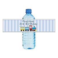 100 Choo Choo Train Theme Water Bottle Labels Easy to use, and Great for Party Favors