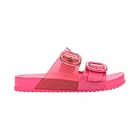 mini melissa Cozy Jelly Slides for Kids - Slip-on Jelly Shoes, Slip On Sandals for Girls, Open Toe Summer Shoes, Adjustable