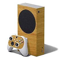 Driftwood Woodgrain - Air Release Vinyl Decal Mod Skin Kit by System Skins - Compatible with Microsoft Xbox Series S Console (XBS)