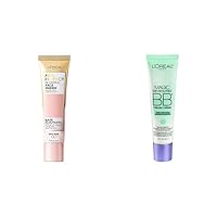 L'Oreal Paris Age Perfect Face Primer and Magic Skin Beautifier BB Cream Tinted Moisturizer with Color Transforming Pigments, 1 fl oz
