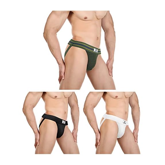 Men's Jock Strap, Wide Band Mesh Male Underwear Jockstrap Athletic  Supporter for Gym Vasectomy