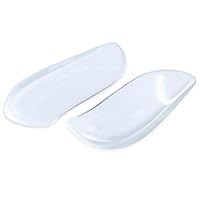BraceAbility Medial & Lateral Heel Wedge Silicone Insoles (Pair) - Supination & Pronation Corrective Adhesive Shoe Inserts for Foot Alignment, Knock Knee Pain, Bow Legs, Osteoarthritis