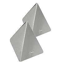 Ateco 4935 Stainless Steel Small Pyramid Mold, Set of 2, 2.25 by 1.5-Inches High