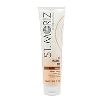 ST. MORIZ Professional Instant Wash Off Tan with Aloe Vera & Vitamin E, Gradual Vegan Fake Tan, Medium (150ml)