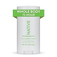 Native Whole Body Deodorant Contains Naturally Derived Ingredients | Deodorant for Women and Men, 72 Hour Odor Protection, Aluminum Free with Coconut Oil and Shea Butter | Cucumber & Mint