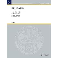Tre Poemi di Michelangelo: baritone and piano. baryton.