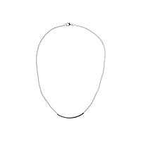 Miniblings Bar Chain Necklace 45 cm Silver Chains Shapes Abstract Shape Handmade Fashion Jewellery Link Chain Silver-Plated