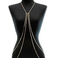 Quantek Fashion Brand Claw Crystal Bra Slave Harness Chain Women Rhinestone Choker Necklace Pendant Bikini Beach Body Jewelry Party