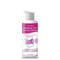 Menstrual Cup Foaming Cleanser (3.4 oz) - Suitable for Silicone Menstrual Cups - PH Balanced Plant Based Ingredients