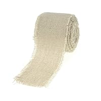 Natural Linen Ribbon Fringe Edge, 5 Yards (2-Inch)