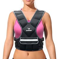 Weighted Vest for Women - Ideal Body Vest for Adding Resistance Intensity to Workouts -Fixed 8lbs or Adjustable 10 to 16lbs