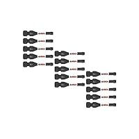 BOSCH ITDSQ2215 15-Pack 2 In. Driven Square #2 Impact Tough Screwdriving Power Bits