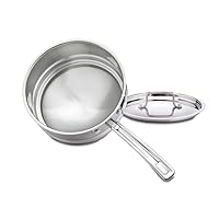 Cuisinart MCP111-20N MultiClad Pro Stainless Skillet, 20-cm, Universal Double Boiler w/Cover